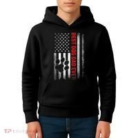 Funny Dad Fathers Day Dog Dad Best Fathers Day Gift Kids Hoodie thumb 4
