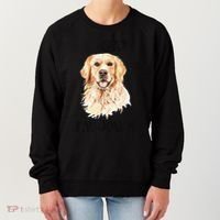 Funny Downward Facing Dog Yoga Gift With A Golden Retriever Women's Sweatshirt thumb 0