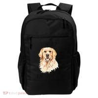 Funny Downward Facing Dog Yoga Gift With A Golden Retriever Backpack thumb 0