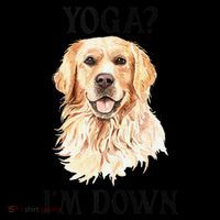 Funny Downward Facing Dog Yoga Gift With A Golden Retriever Coffee Mug thumb 5