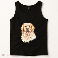Funny Downward Facing Dog Yoga Gift With A Golden Retriever Tank Top thumb 2