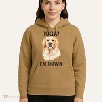 Funny Downward Facing Dog Yoga Gift With A Golden Retriever Hoodie thumb 5