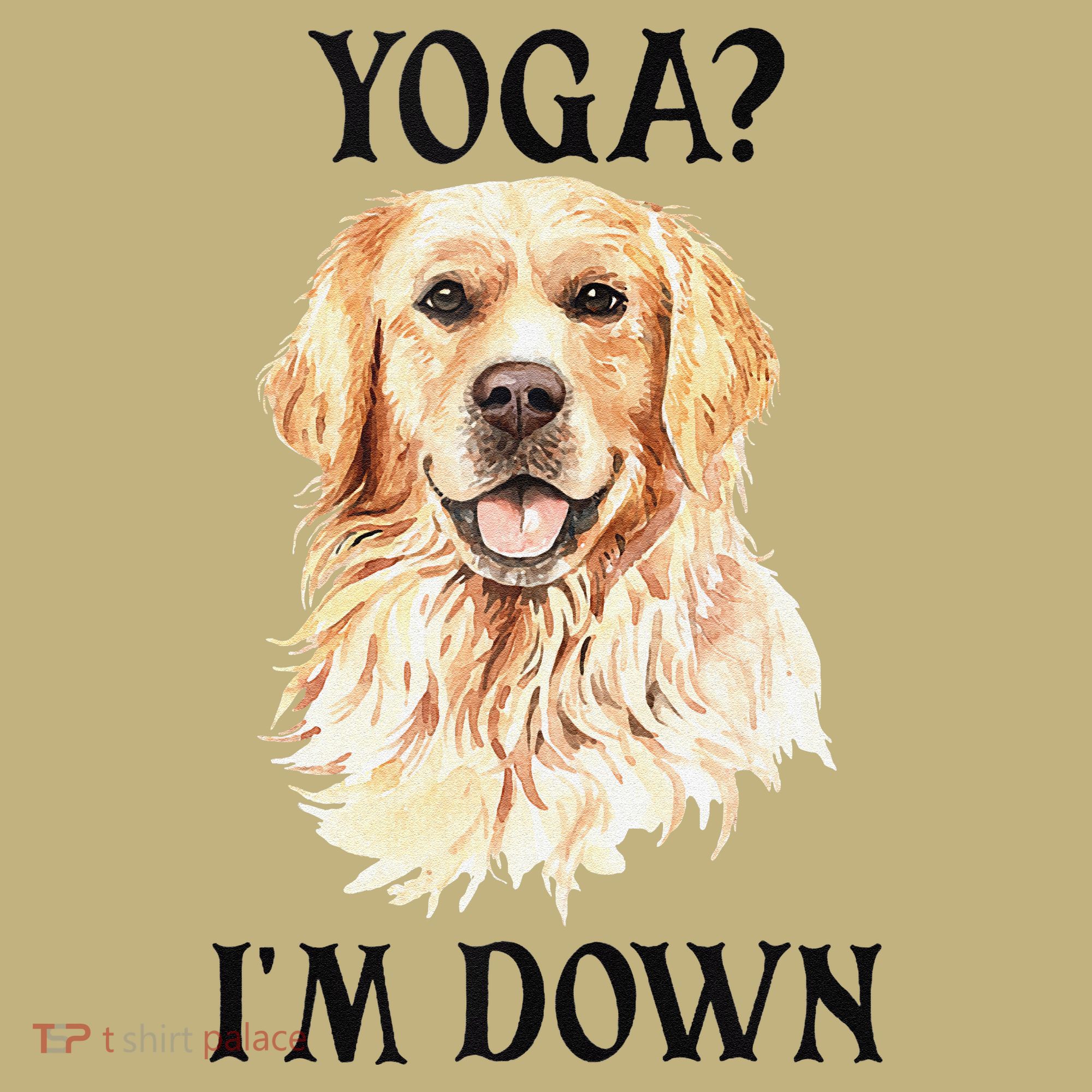 Funny Downward Facing Dog Yoga Gift With A Golden Retriever Sweatshirt