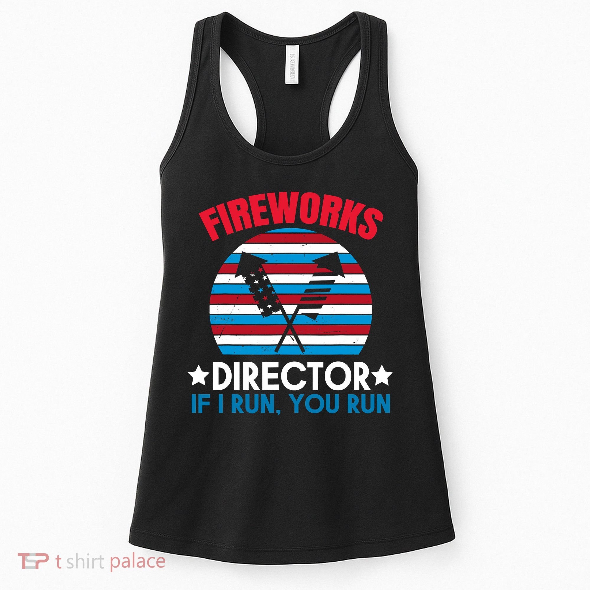 Fireworks Director Funny Bang 4th Of July Women's Tank Top