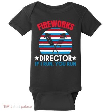 Fireworks Director Funny Bang 4th Of July Baby Bodysuit
