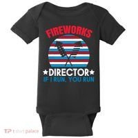Fireworks Director Funny Bang 4th Of July Baby Bodysuit thumb 0