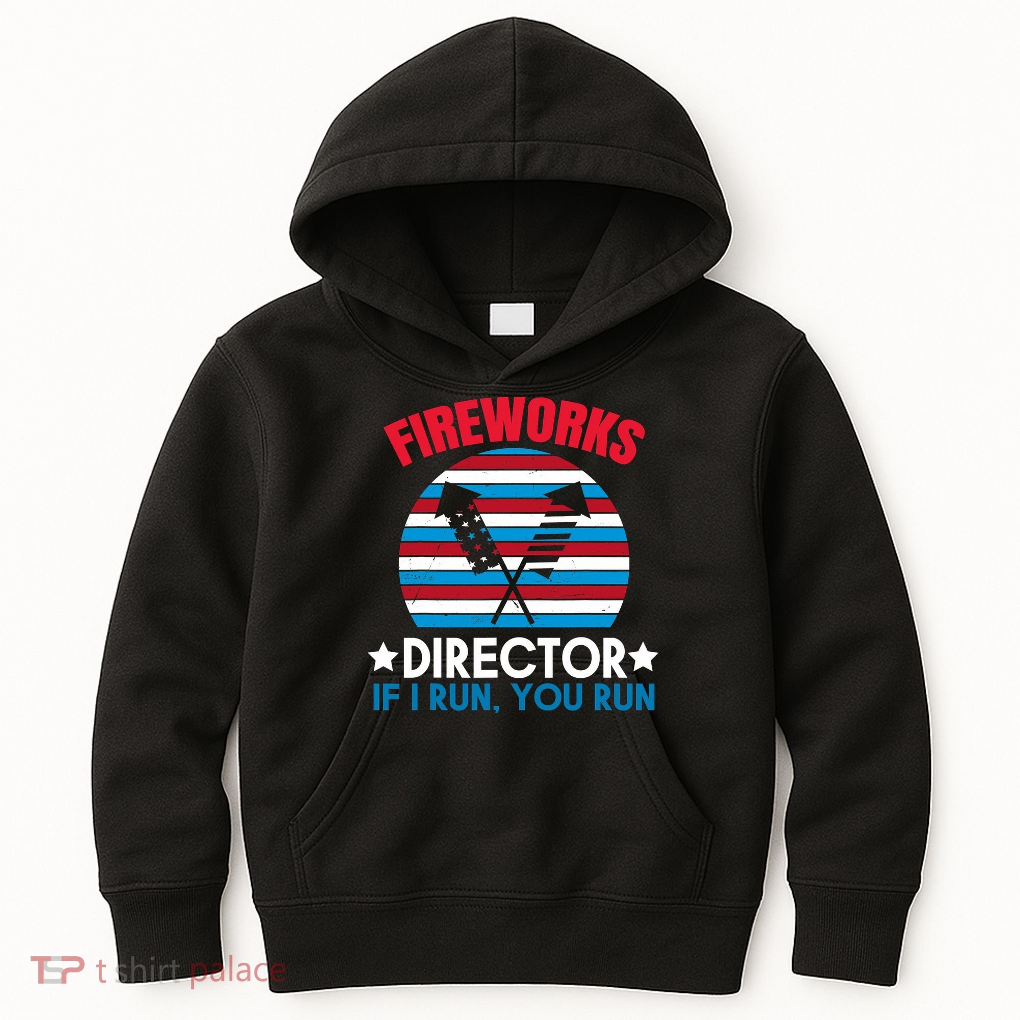 Fireworks Director Funny Bang 4th Of July Kids Hoodie
