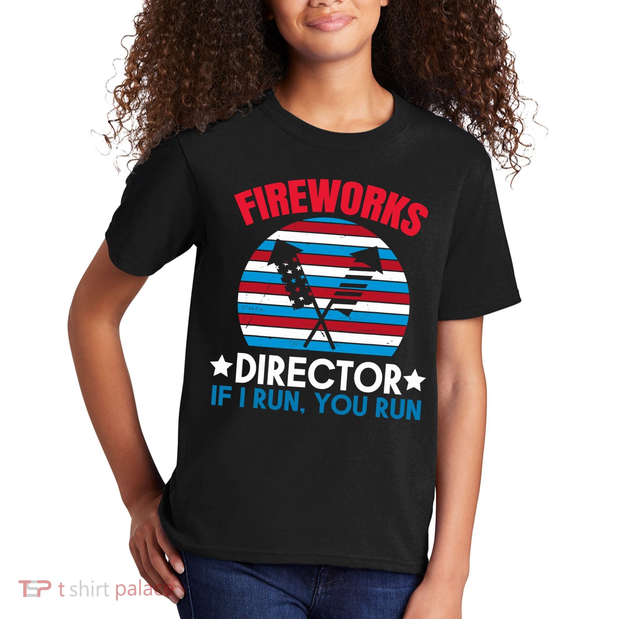 Fireworks Director Funny Bang 4th Of July Kids T-Shirt