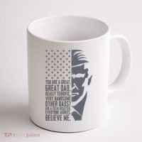 Fathers Day Funny Dad Shirts Great Dad Donald Trump Father's Day Gift Tee Coffee Mug thumb 1