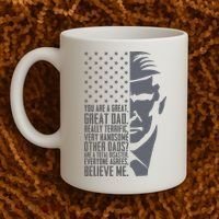 Fathers Day Funny Dad Shirts Great Dad Donald Trump Father's Day Gift Tee Coffee Mug thumb 2