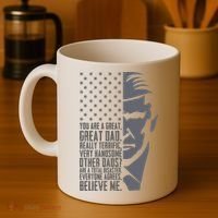 Fathers Day Funny Dad Shirts Great Dad Donald Trump Father's Day Gift Tee Coffee Mug thumb 4