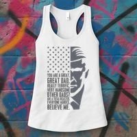 Fathers Day Funny Dad Shirts Great Dad Donald Trump Father's Day Gift Tee Women's Tank Top thumb 3