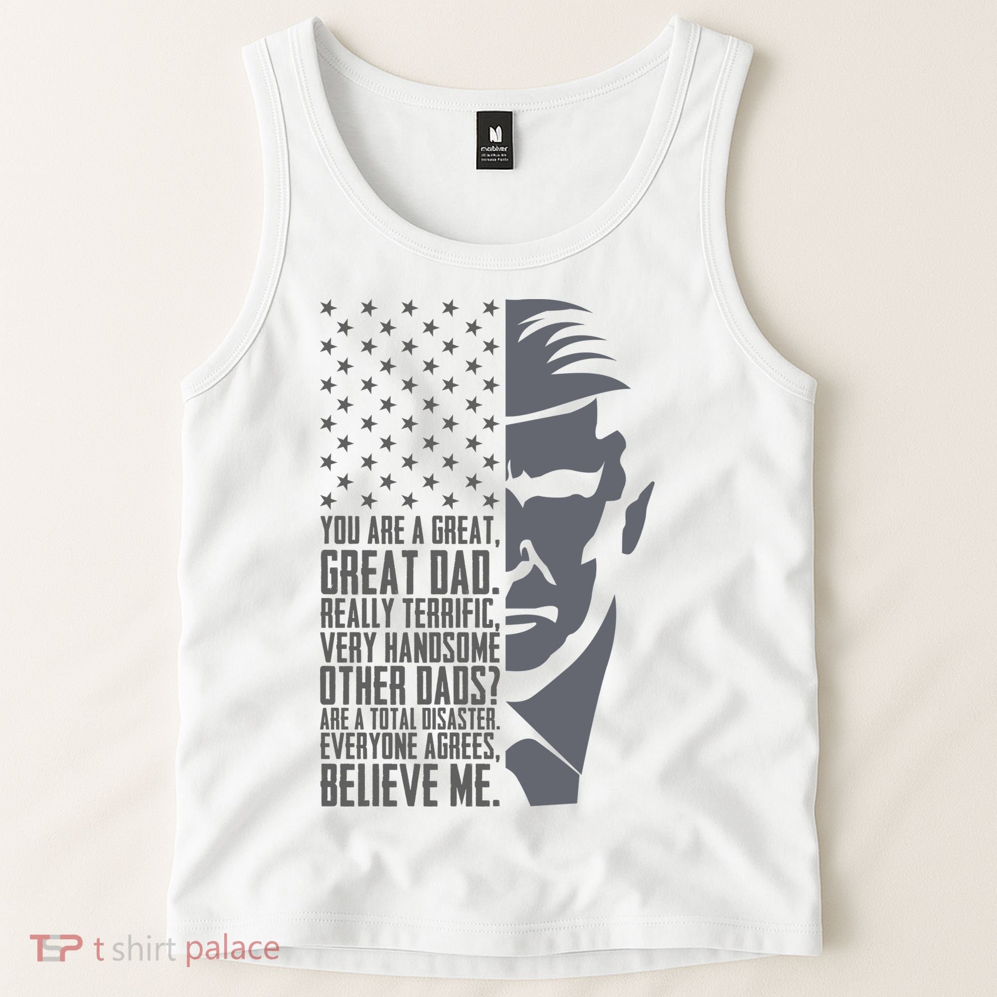 Fathers Day Funny Dad Shirts Great Dad Donald Trump Father's Day Gift Tee Tank Top