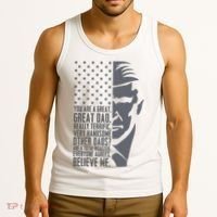 Fathers Day Funny Dad Shirts Great Dad Donald Trump Father's Day Gift Tee Tank Top thumb 3