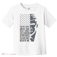 Fathers Day Funny Dad Shirts Great Dad Donald Trump Father's Day Gift Tee Toddler T-Shirt thumb 0