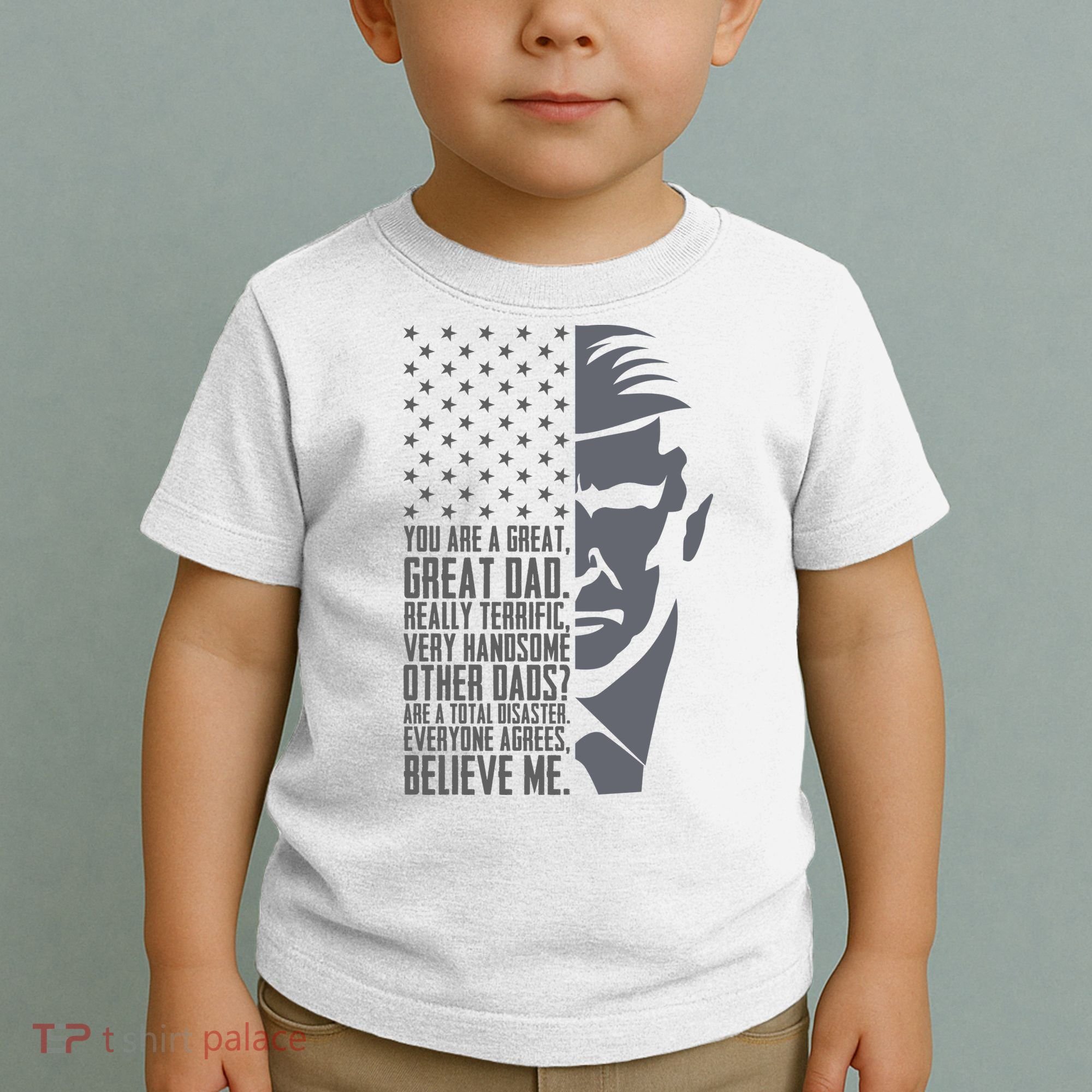 Fathers Day Funny Dad Shirts Great Dad Donald Trump Father's Day Gift Tee Toddler T-Shirt