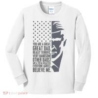 Fathers Day Funny Dad Shirts Great Dad Donald Trump Father's Day Gift Tee Kids Long Sleeve Shirt thumb 0