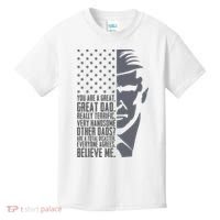 Fathers Day Funny Dad Shirts Great Dad Donald Trump Father's Day Gift Tee Kids T-Shirt thumb 0