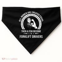 Forklift Driver For Women Forklift Driver USA-Made Doggie Bandana thumb 0