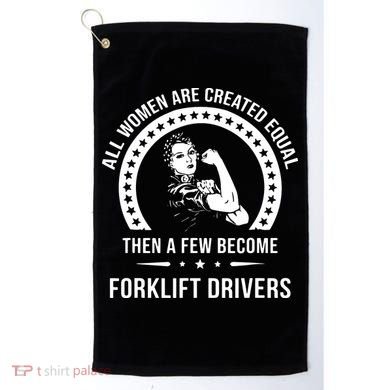 Forklift Driver For Women Forklift Driver Golf Towel