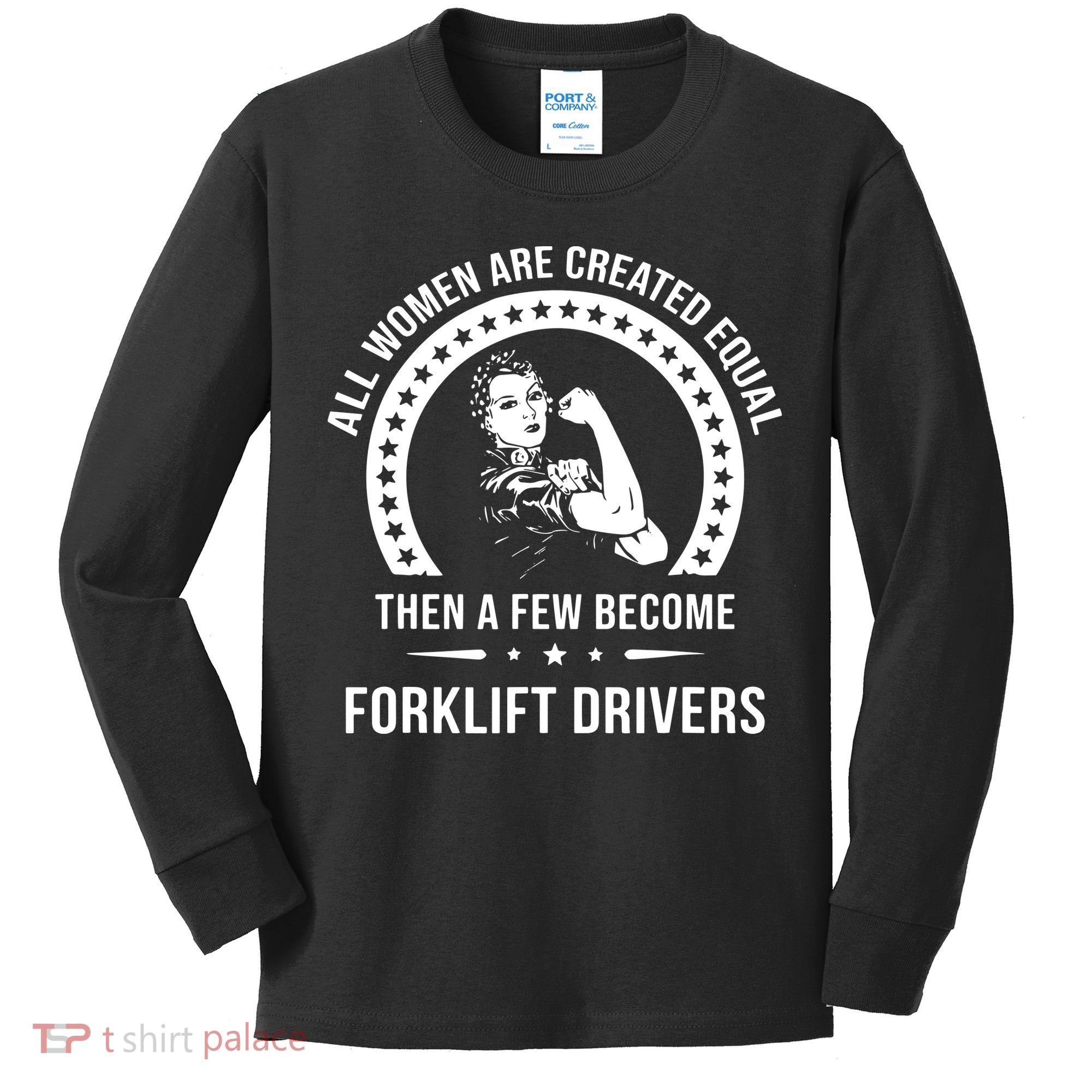 Forklift Driver For Women Forklift Driver Kids Long Sleeve Shirt