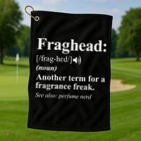 Fraghead Definition Fragrance Lover Gift Cool Gift Golf Towel thumb 1