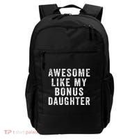 Fathers Day From Stepdaughter Awesome Like My Daughter Backpack thumb 0