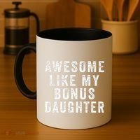 Fathers Day From Stepdaughter Awesome Like My Daughter Coffee Mug thumb 4
