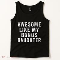 Fathers Day From Stepdaughter Awesome Like My Daughter Tank Top thumb 2