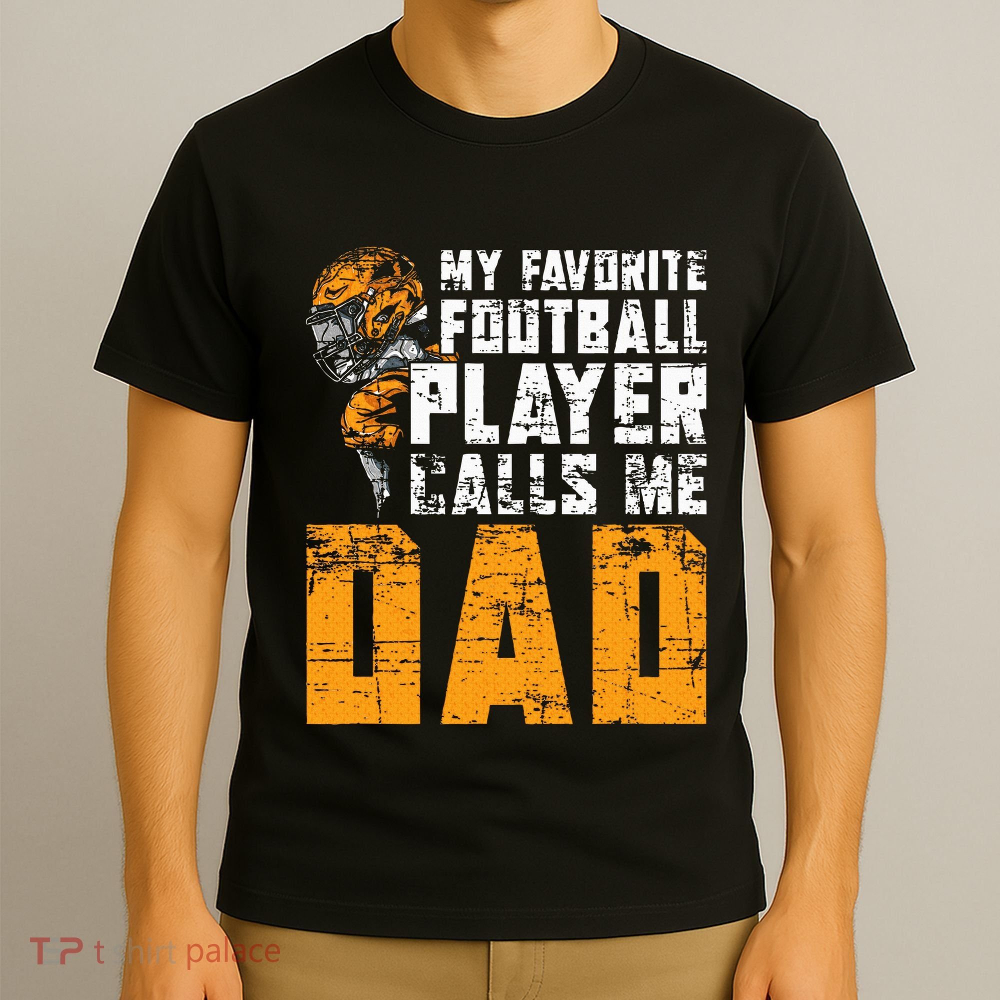 Fathers Day Football Player Dad American Sport Football T-Shirt