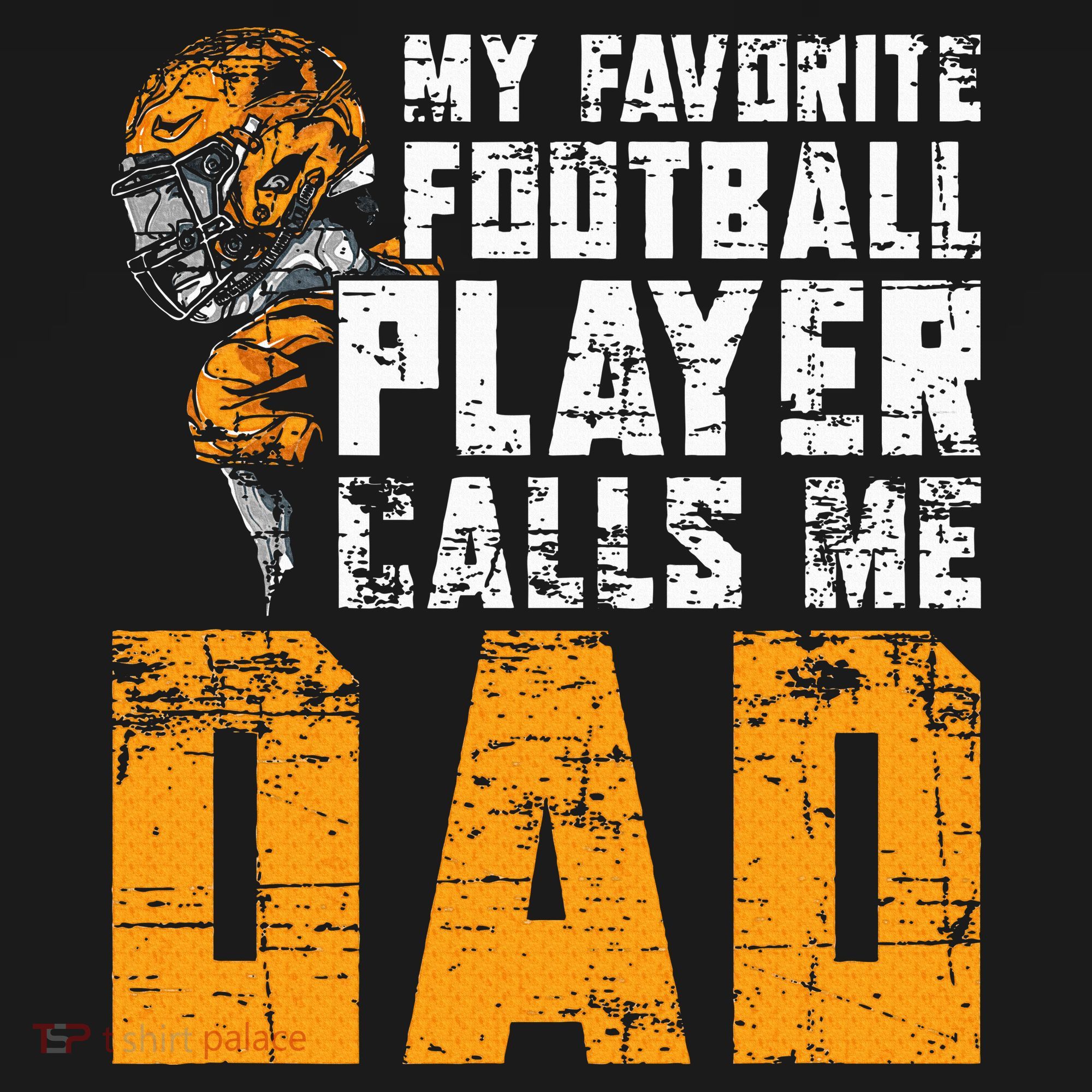 Fathers Day Football Player Dad American Sport Football T-Shirt
