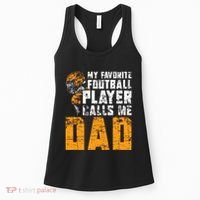 Fathers Day Football Player Dad American Sport Football Women's Tank Top thumb 0
