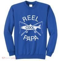 Father's Day Funny Fishing Reel Cool Papa Dad Gift Sweatshirt thumb 0