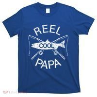 Father's Day Funny Fishing Reel Cool Papa Dad Gift T-Shirt thumb 0