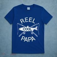 Father's Day Funny Fishing Reel Cool Papa Dad Gift T-Shirt thumb 5