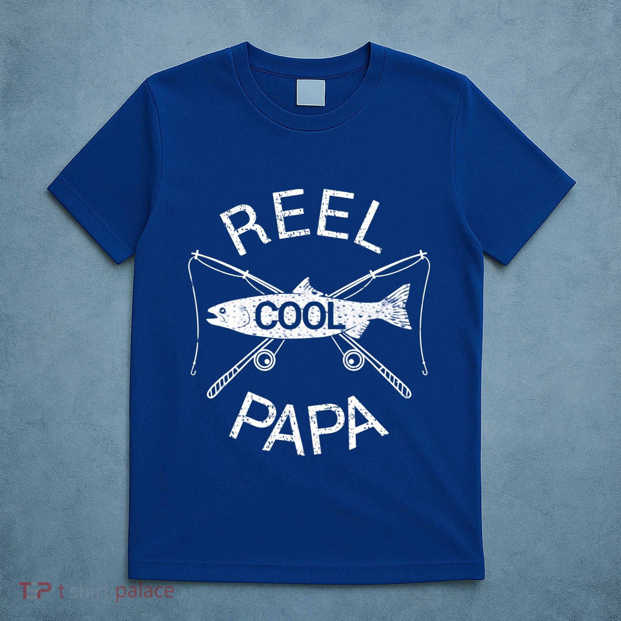 Father's Day Funny Fishing Reel Cool Papa Dad Gift T-Shirt