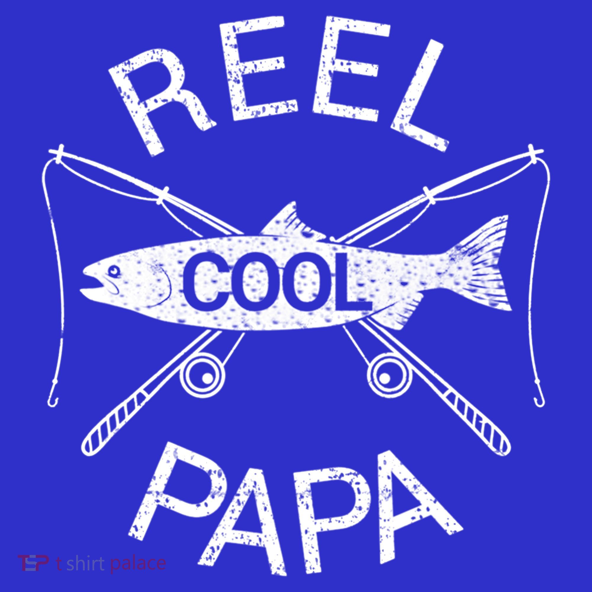 Father's Day Funny Fishing Reel Cool Papa Dad Gift Coaster