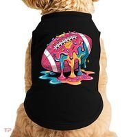 Football Drip For Lineman WR QB RB Ice Cream Sprinkles Doggie Tank thumb 0