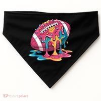 Football Drip For Lineman WR QB RB Ice Cream Sprinkles USA-Made Doggie Bandana thumb 0