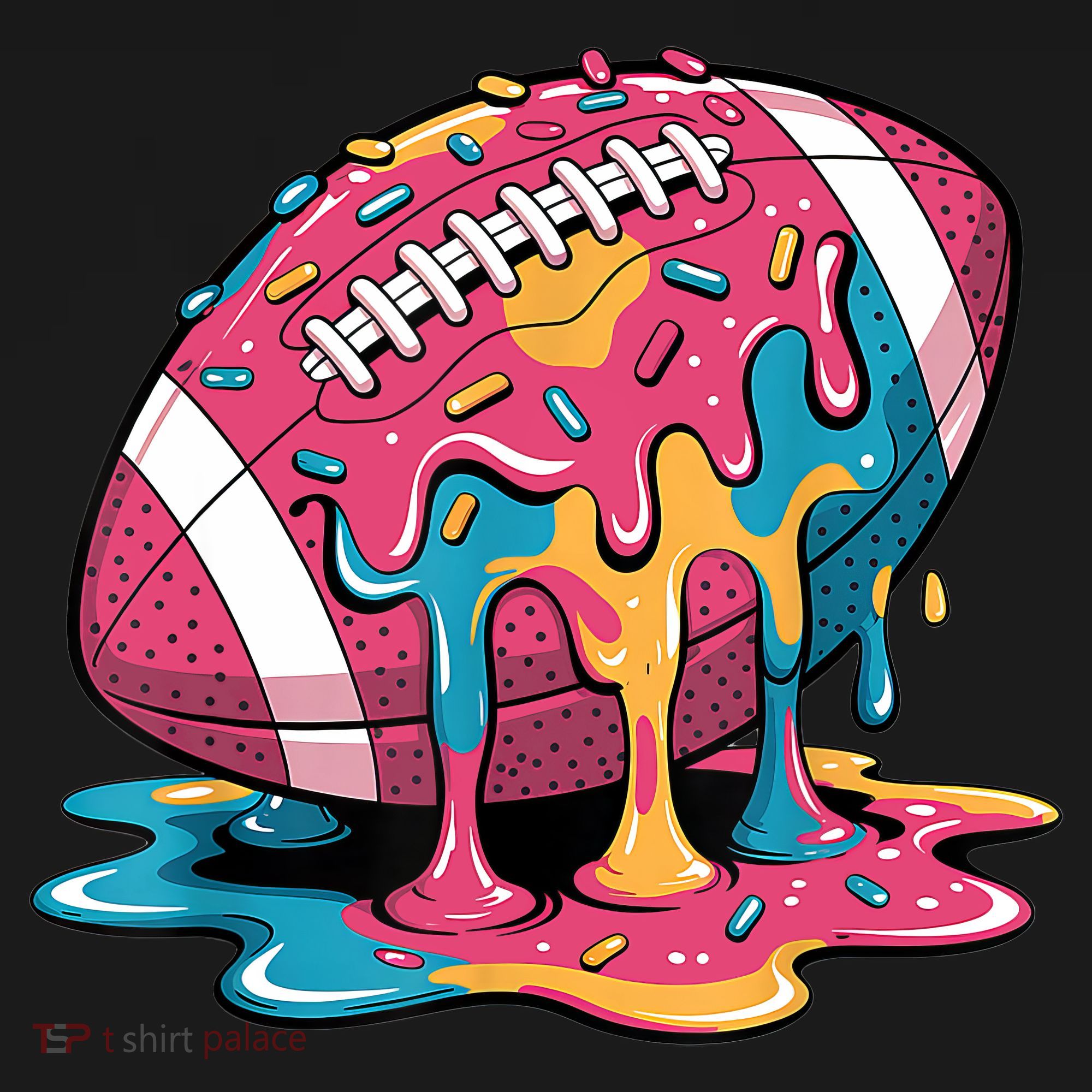 Football Drip For Lineman WR QB RB Ice Cream Sprinkles Sweatshirt