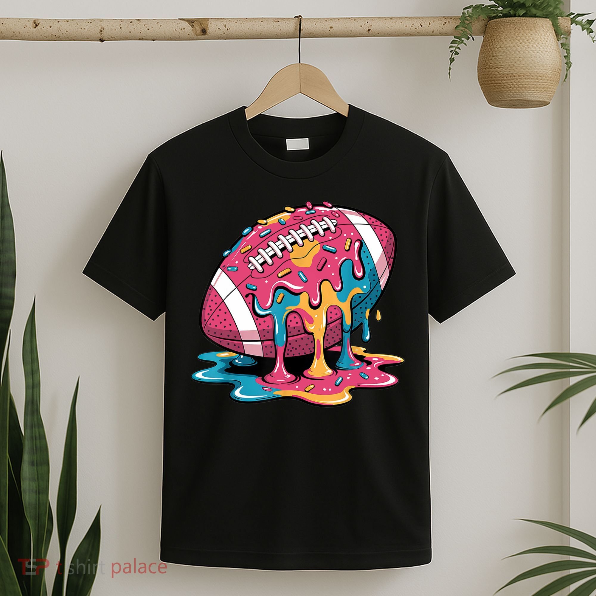 Football Drip For Lineman WR QB RB Ice Cream Sprinkles T-Shirt
