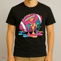 Football Drip For Lineman WR QB RB Ice Cream Sprinkles T-Shirt thumb 3