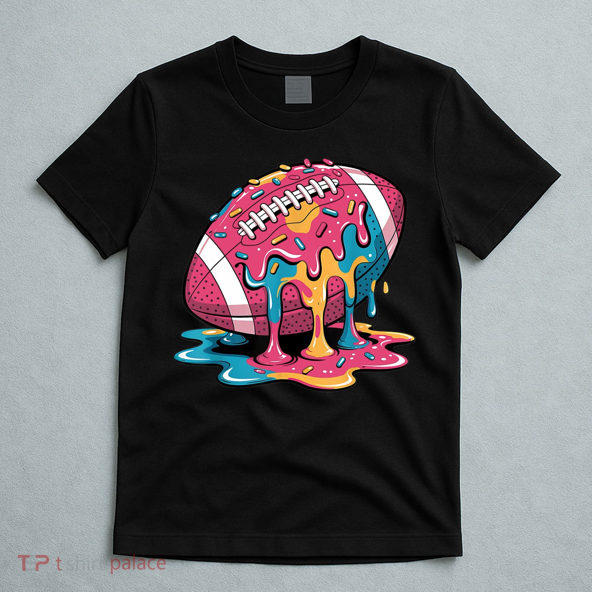 Football Drip For Lineman WR QB RB Ice Cream Sprinkles T-Shirt