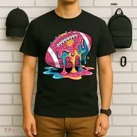 Football Drip For Lineman WR QB RB Ice Cream Sprinkles T-Shirt thumb 6