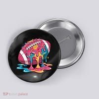 Football Drip For Lineman WR QB RB Ice Cream Sprinkles Button thumb 0