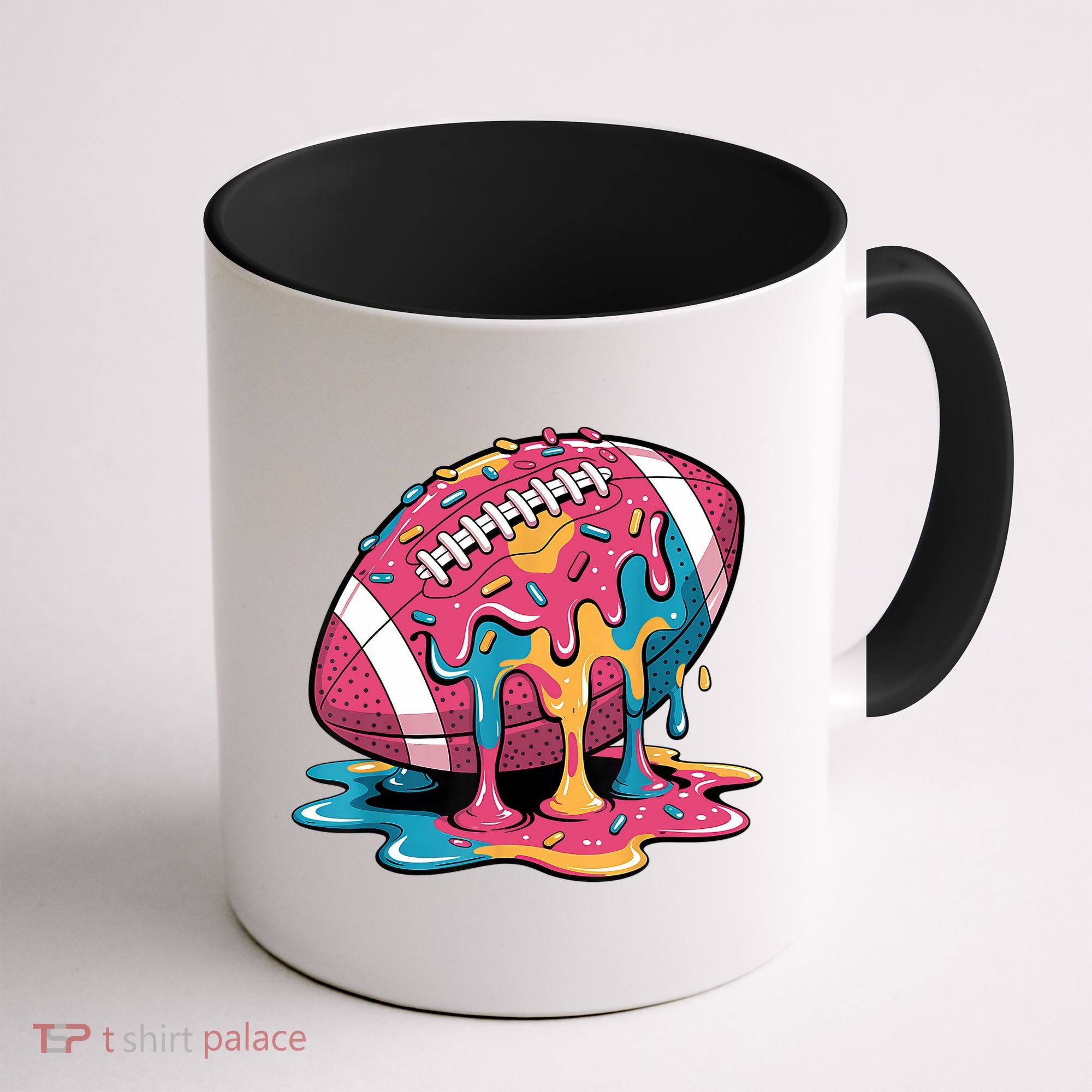 Football Drip For Lineman WR QB RB Ice Cream Sprinkles Coffee Mug