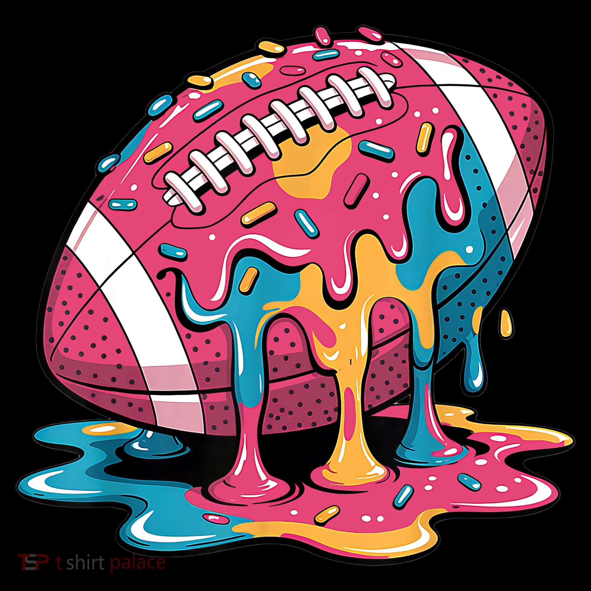 Football Drip For Lineman WR QB RB Ice Cream Sprinkles Coffee Mug