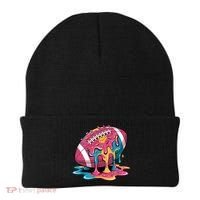 Football Drip For Lineman WR QB RB Ice Cream Sprinkles Beanie thumb 0
