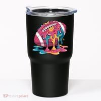 Football Drip For Lineman WR QB RB Ice Cream Sprinkles Tumbler thumb 0