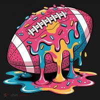 Football Drip For Lineman WR QB RB Ice Cream Sprinkles Ornament thumb 1